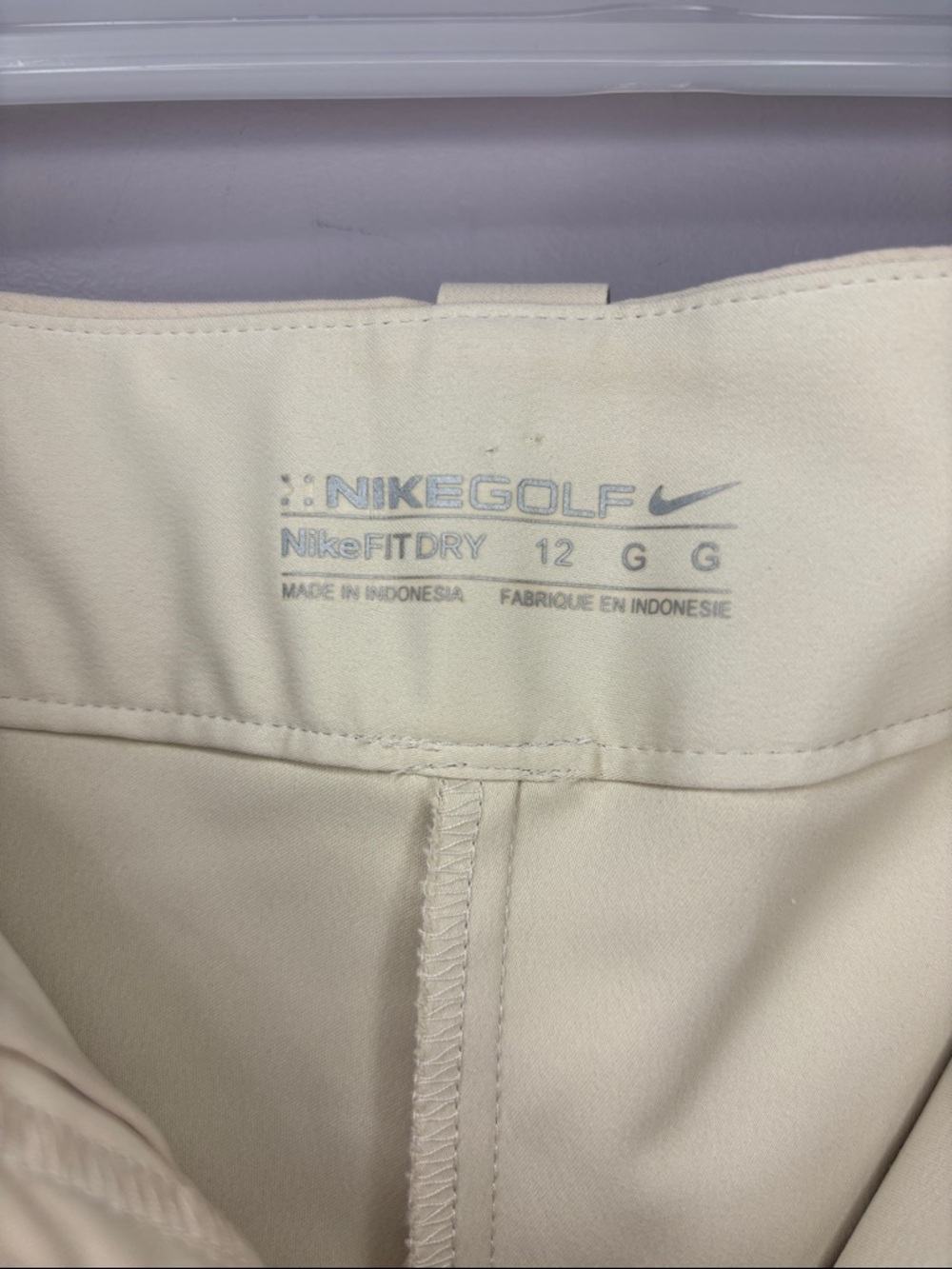 Nike Golf Dri-FIT Khaki Athletic Skort Women’s Size 12 Beige Tennis Golf Skirt - Picture 6 of 9